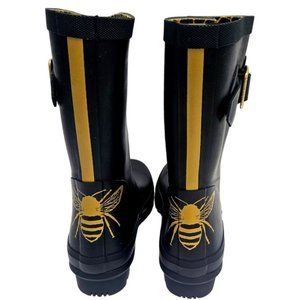 Joules Molly Welly with Gold Bee Never Worn Sz 7